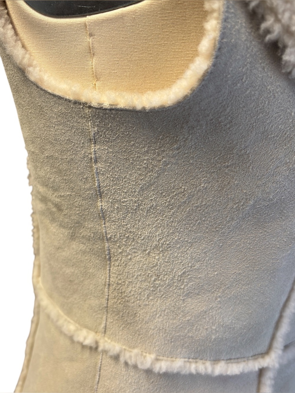 Lafayette 148 Beige Lambskin Cream Shearling Vest Size Small - Picture 5 of 13